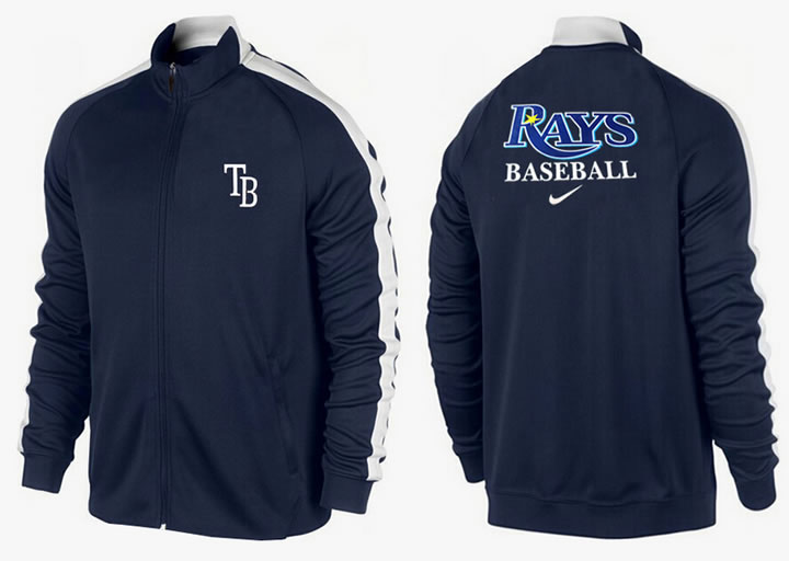 MLB Tampa Bay Rays Team Logo 2015 Men Baseball Jacket (13)