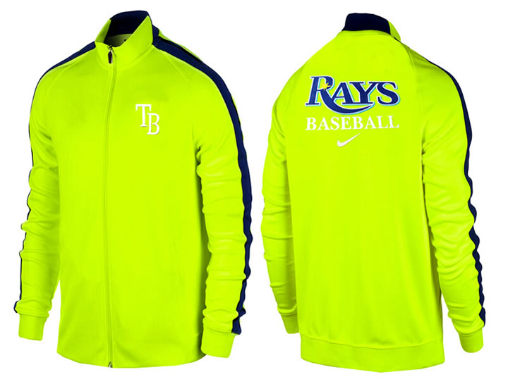 MLB Tampa Bay Rays Team Logo 2015 Men Baseball Jacket (14)