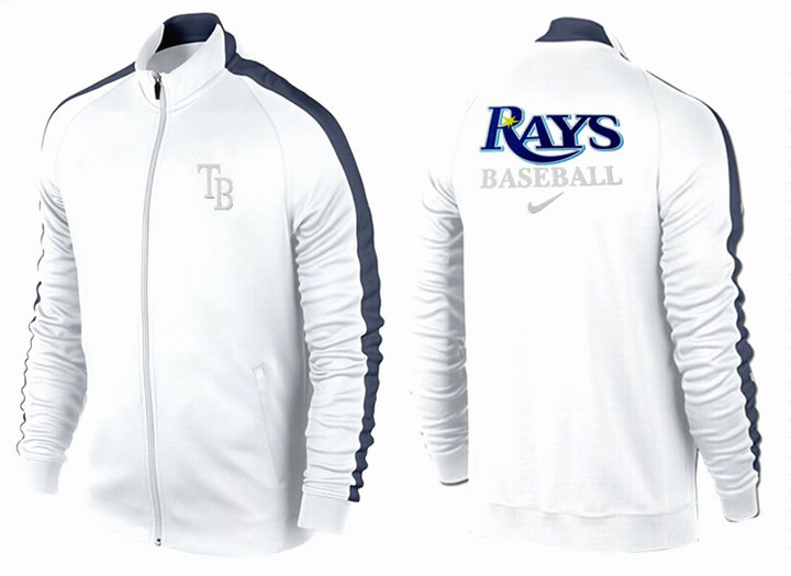 MLB Tampa Bay Rays Team Logo 2015 Men Baseball Jacket (2)
