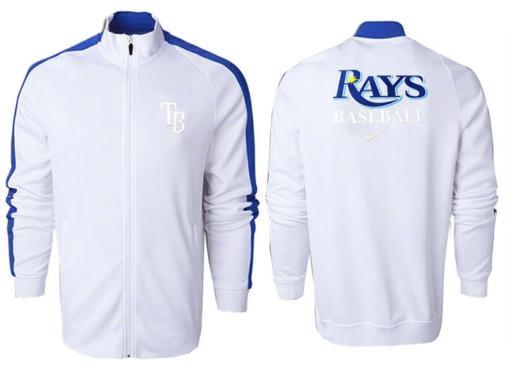 MLB Tampa Bay Rays Team Logo 2015 Men Baseball Jacket (3)