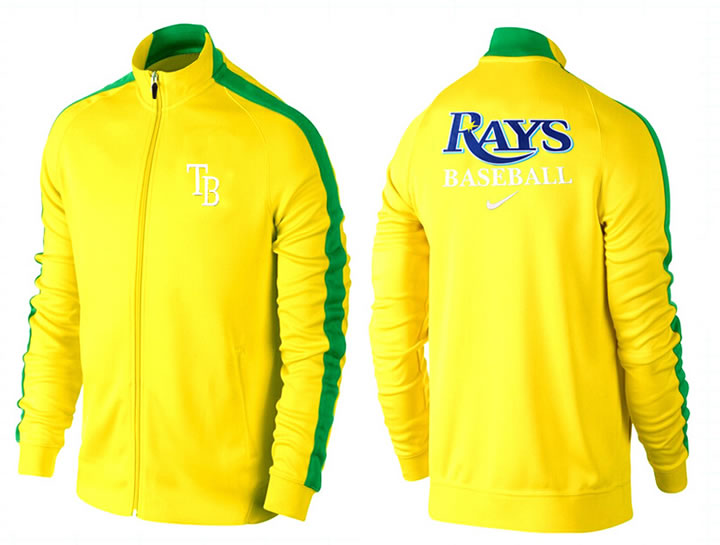 MLB Tampa Bay Rays Team Logo 2015 Men Baseball Jacket (4)