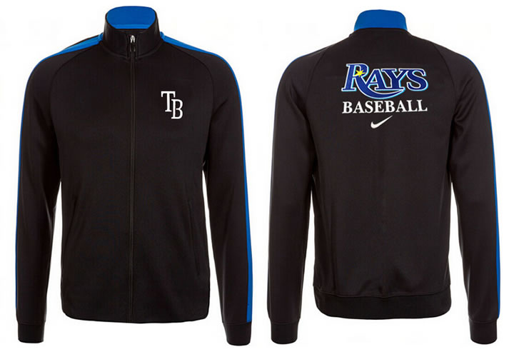 MLB Tampa Bay Rays Team Logo 2015 Men Baseball Jacket (5)