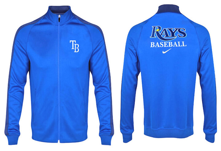 MLB Tampa Bay Rays Team Logo 2015 Men Baseball Jacket (9)