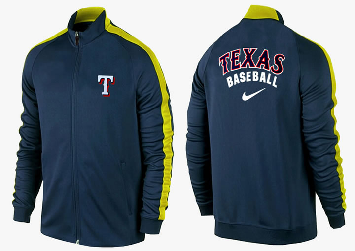 MLB Texas Rangers Team Logo 2015 Men Baseball Jacket (15)