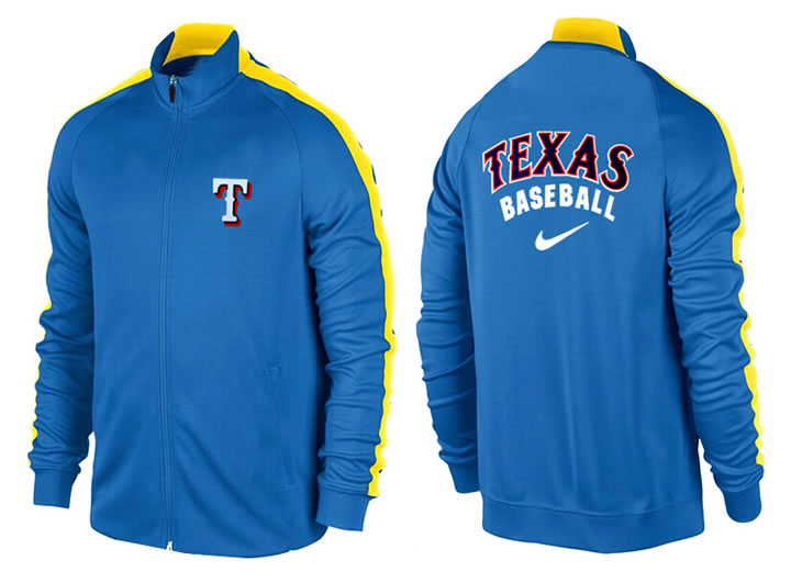 MLB Texas Rangers Team Logo 2015 Men Baseball Jacket (17)
