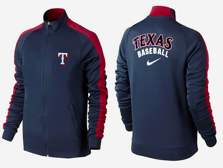 MLB Texas Rangers Team Logo 2015 Men Baseball Jacket (19)