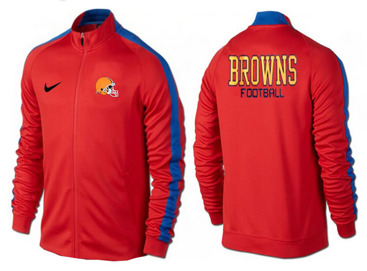 NFL Cleveland Browns Team Logo 2015 Men Football Jacket (26)
