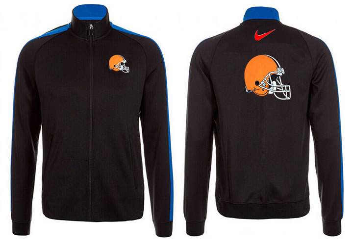 NFL Cleveland Browns Team Logo 2015 Men Football Jacket (5)