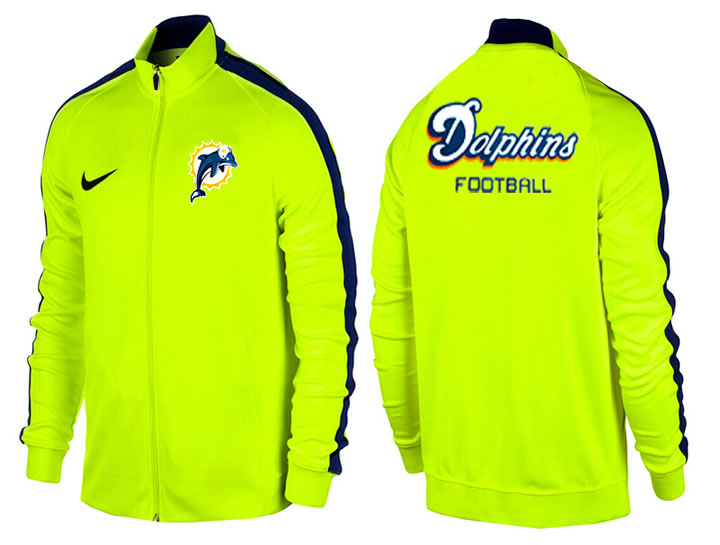 NFL Miami Dolphins Team Logo 2015 Men Football Jacket (33)
