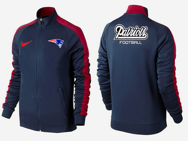 NFL New England Patriots Team Logo 2015 Men Football Jacket (38)