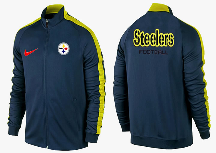 NFL Pittsburgh Steelers Team Logo 2015 Men Football Jacket (34)