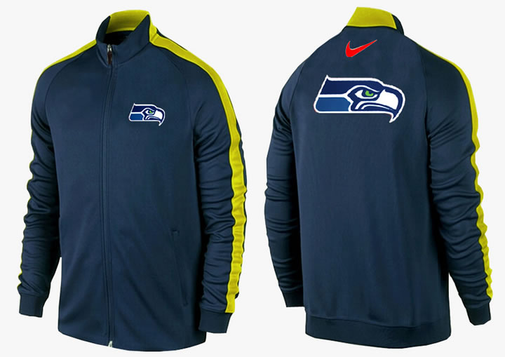 NFL Seattle Seahawks Team Logo 2015 Men Football Jacket (15)