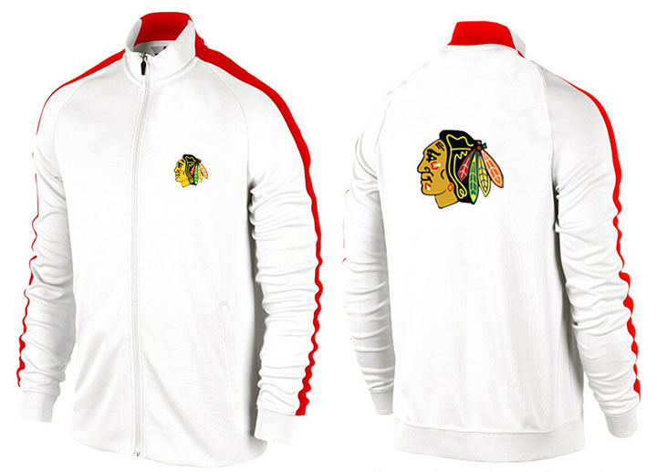 NHL Chicago Blackhawks Team Logo 2015 Men Hockey Jacket (10)