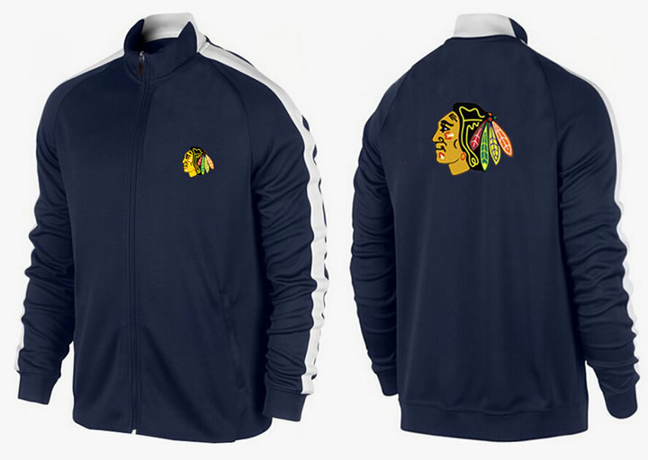 NHL Chicago Blackhawks Team Logo 2015 Men Hockey Jacket (13)