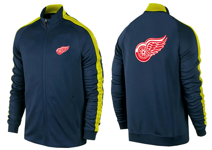 NHL Detroit Red Wings Team Logo 2015 Men Hockey Jacket (1)