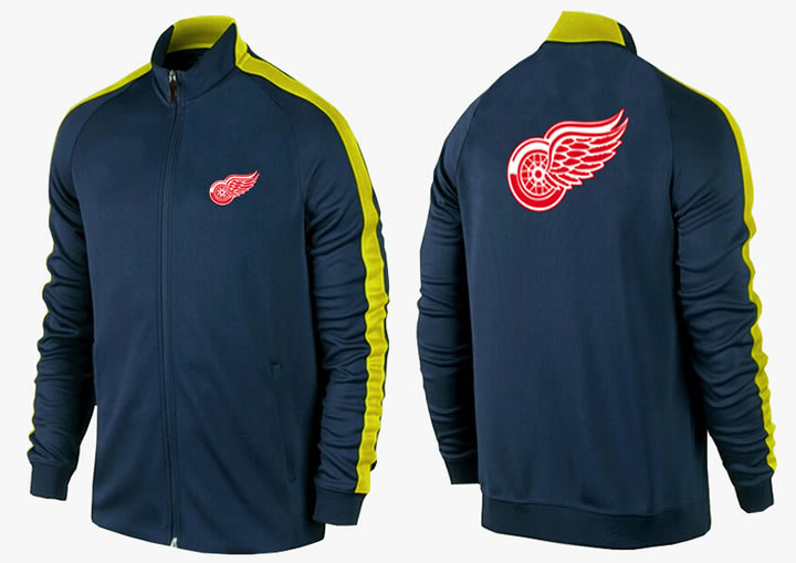 NHL Detroit Red Wings Team Logo 2015 Men Hockey Jacket (15)