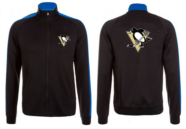 NHL Pittsburgh Penguins Team Logo 2015 Men Hockey Jacket (5)