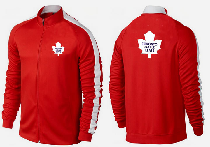 NHL Toronto Maple Leafs Team Logo 2015 Men Hockey Jacket (11)