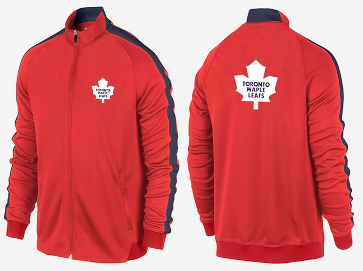NHL Toronto Maple Leafs Team Logo 2015 Men Hockey Jacket (12)