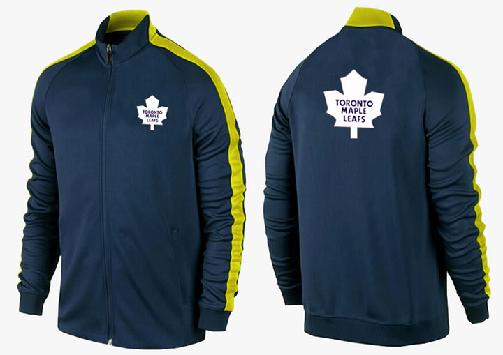 NHL Toronto Maple Leafs Team Logo 2015 Men Hockey Jacket (15)