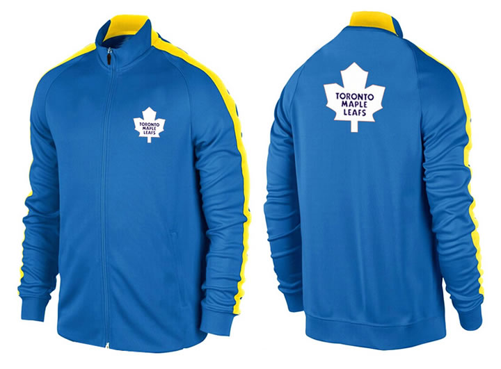 NHL Toronto Maple Leafs Team Logo 2015 Men Hockey Jacket (17)