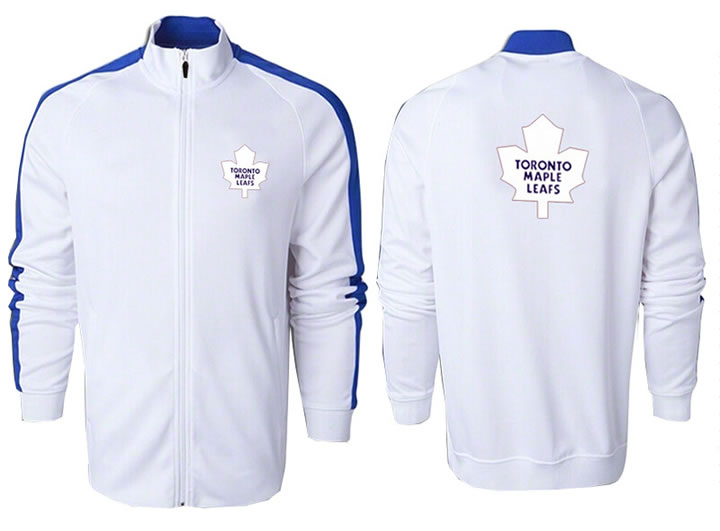 NHL Toronto Maple Leafs Team Logo 2015 Men Hockey Jacket (3)