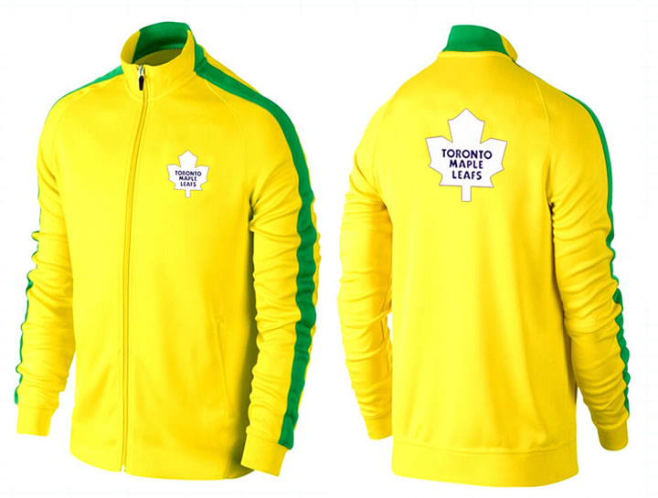 NHL Toronto Maple Leafs Team Logo 2015 Men Hockey Jacket (4)