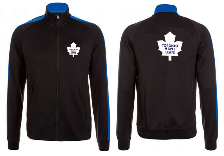 NHL Toronto Maple Leafs Team Logo 2015 Men Hockey Jacket (5)