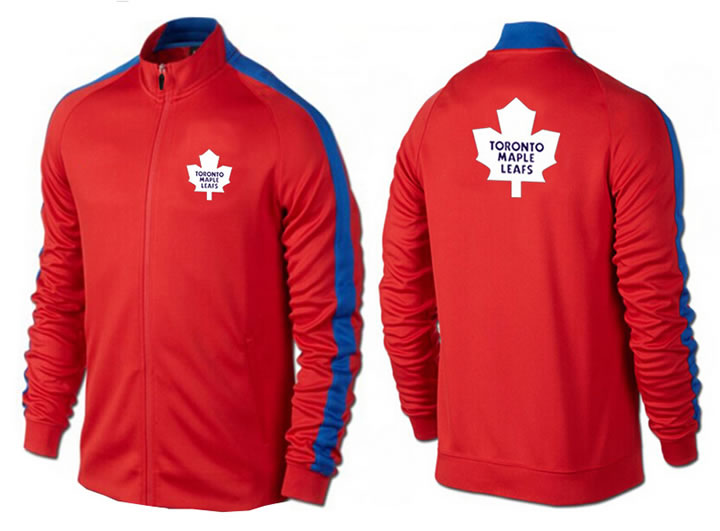 NHL Toronto Maple Leafs Team Logo 2015 Men Hockey Jacket (7)
