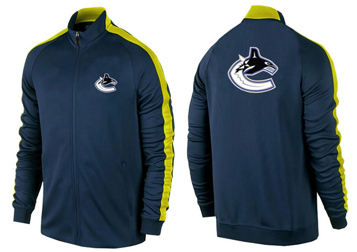 NHL Vancouver Canucks Team Logo 2015 Men Hockey Jacket (1)