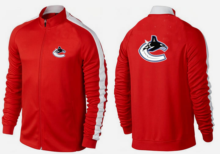 NHL Vancouver Canucks Team Logo 2015 Men Hockey Jacket (11)