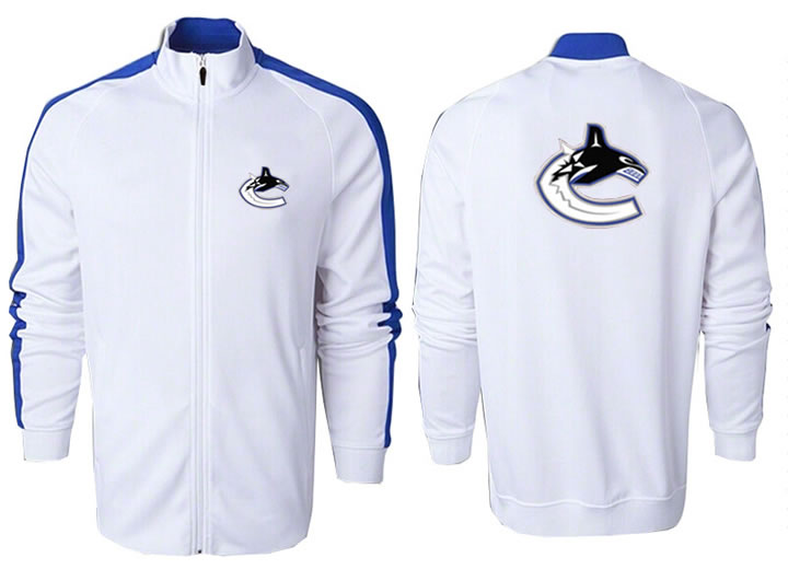 NHL Vancouver Canucks Team Logo 2015 Men Hockey Jacket (3)