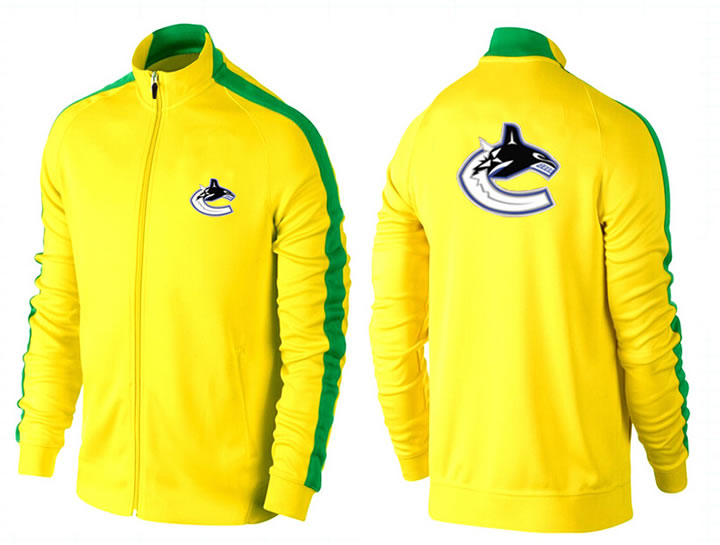 NHL Vancouver Canucks Team Logo 2015 Men Hockey Jacket (4)
