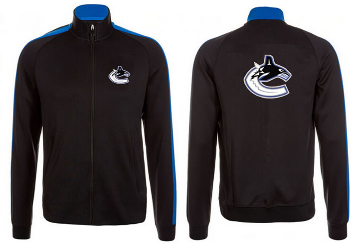 NHL Vancouver Canucks Team Logo 2015 Men Hockey Jacket (5)