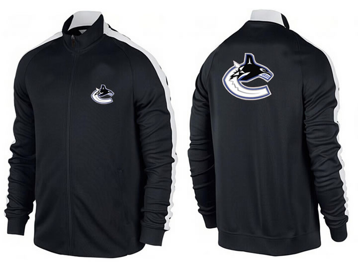 NHL Vancouver Canucks Team Logo 2015 Men Hockey Jacket (6)