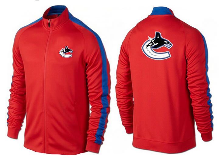NHL Vancouver Canucks Team Logo 2015 Men Hockey Jacket (7)