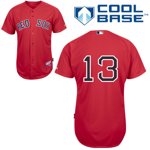 #13 Hanley Ramirez Red MLB Jersey-Boston Red Sox Stitched Cool Base Baseball Jersey