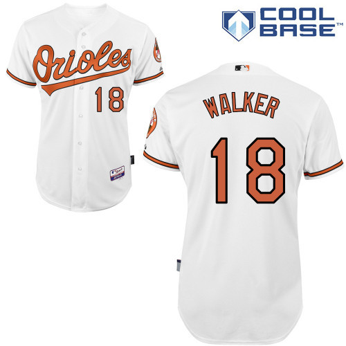 #18 Christian Walker White MLB Jersey-Baltimore Orioles Stitched Cool Base Baseball Jersey