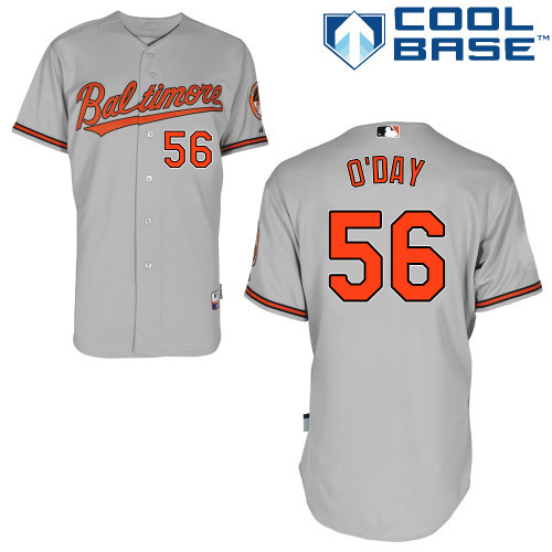 #56 Darren O'day Gray MLB Jersey-Baltimore Orioles Stitched Cool Base Baseball Jersey