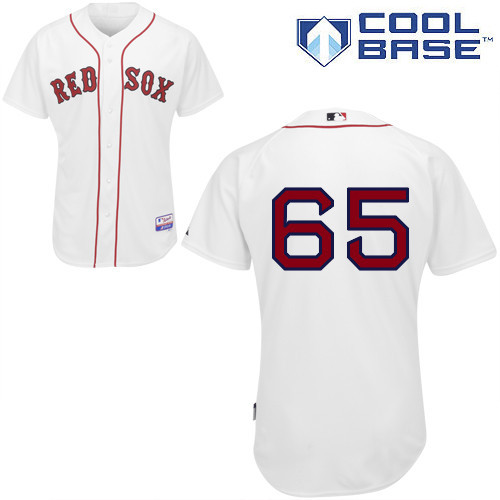 #65 Steven Wright White MLB Jersey-Boston Red Sox Stitched Cool Base Baseball Jersey