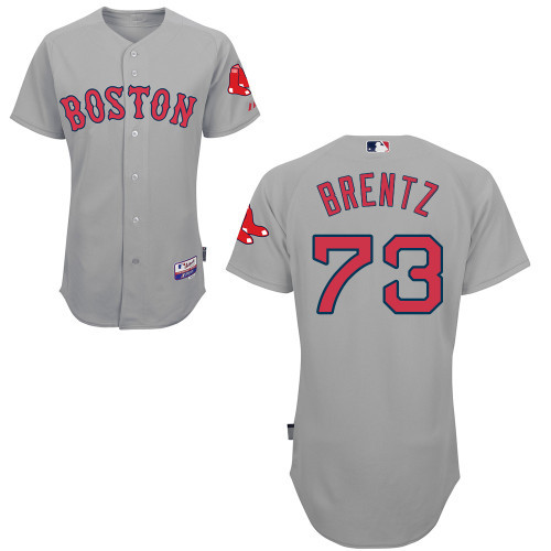 #73 Bryce Brentz Gray MLB Jersey-Boston Red Sox Stitched Cool Base Baseball Jersey