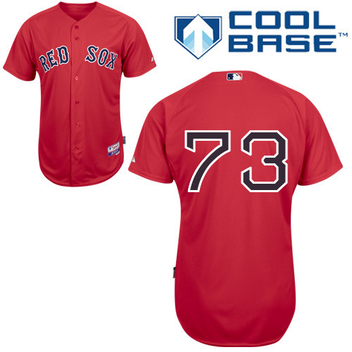 #73 Bryce Brentz Red MLB Jersey-Boston Red Sox Stitched Cool Base Baseball Jersey
