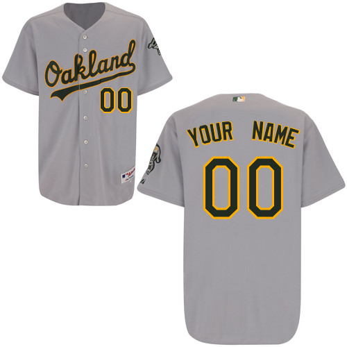 Customized Oakland Athletics Baseball Jersey-Women's Stitched Road Gray Cool Base MLB Jersey