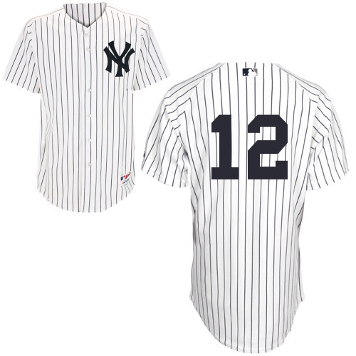 #12 Chase Headley White Pinstripe MLB Jersey-New York Yankees Stitched Player Baseball Jersey