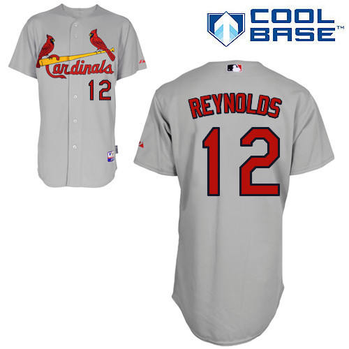#12 Mark Reynolds Gray MLB Jersey-St. Louis Cardinals Stitched Cool Base Baseball Jersey