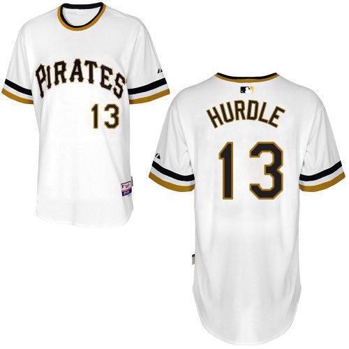 #13 Clint Hurdle White Pullover MLB Jersey-Pittsburgh Pirates Stitched Player Baseball Jersey