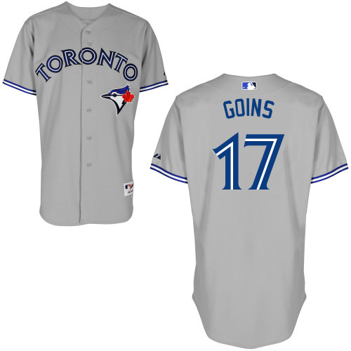 #17 Ryan Goins Gray MLB Jersey-Toronto Blue Jays Stitched Cool Base Baseball Jersey