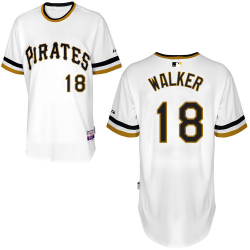 #18 Neil Walker White Pullover MLB Jersey-Pittsburgh Pirates Stitched Player Baseball Jersey