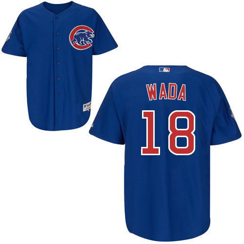 #18 Tsuyoshi Wada Blue MLB Jersey-Chicago Cubs Stitched Player Baseball Jersey