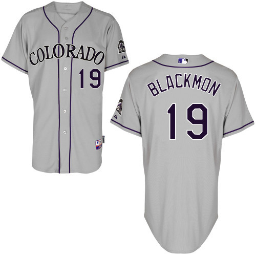 #19 Charlie Blackmon Gray MLB Jersey-Colorado Rockies Stitched Cool Base Baseball Jersey